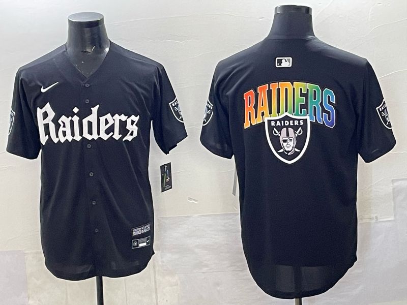 Men 2025 Oakland Raiders Blank Black 6th generation Joint Name Nike Limited NFL Jersey style 06->oakland raiders->NFL Jersey